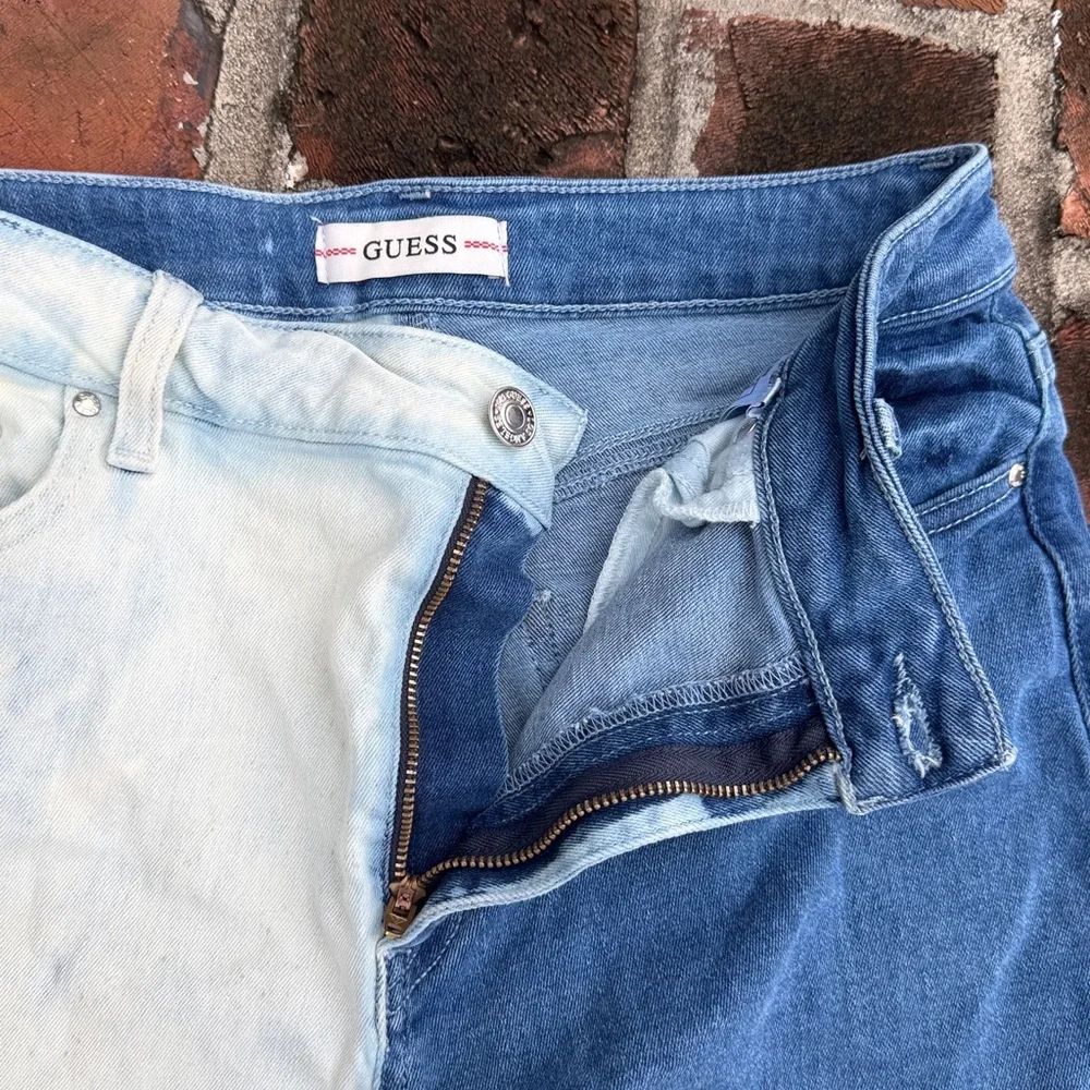 Guess jeans Two-Tone Denim Women Shorts size 28 - Picture 5 of 6